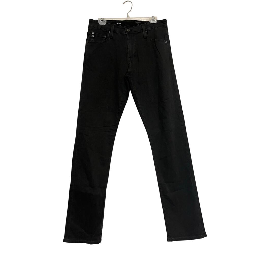 AG Adriano Goldschmied The Ives Modern Athletic Fit Black Denim Size 32x34